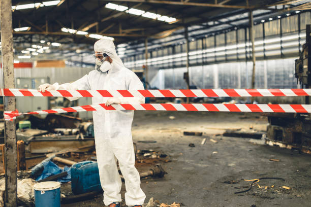 Professional Biohazard technician working in Holtsville, NY